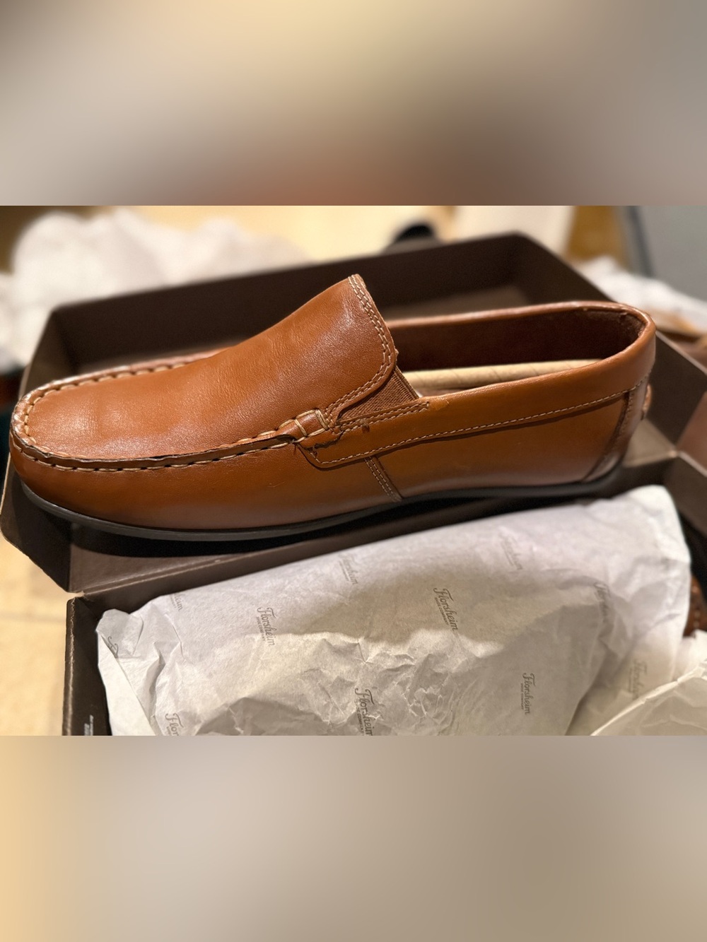 Florsheim Kids Brown Leather Slipons
